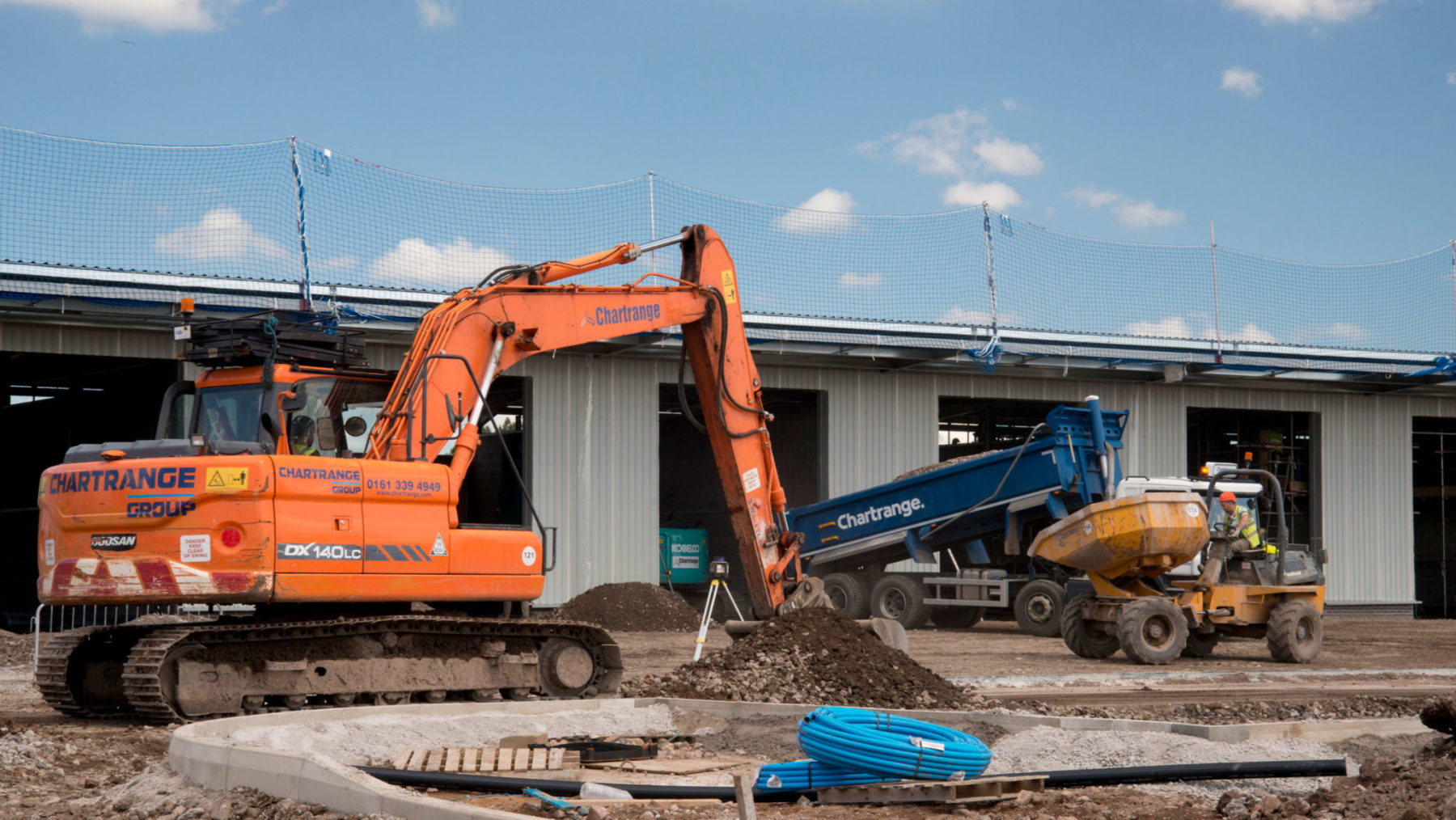 Chartrange fleet of plant machinery